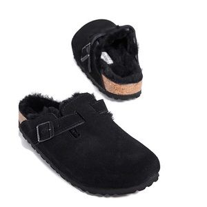 NWT Birkenstock Boston Shearling Clogs